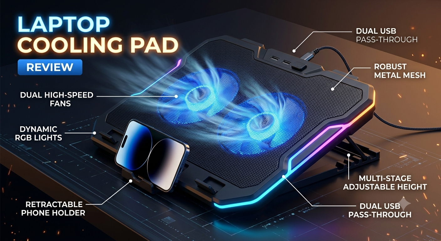 Zebronics Zeb-Pinnacle Laptop Cooling Pad Review: Worth Buying?