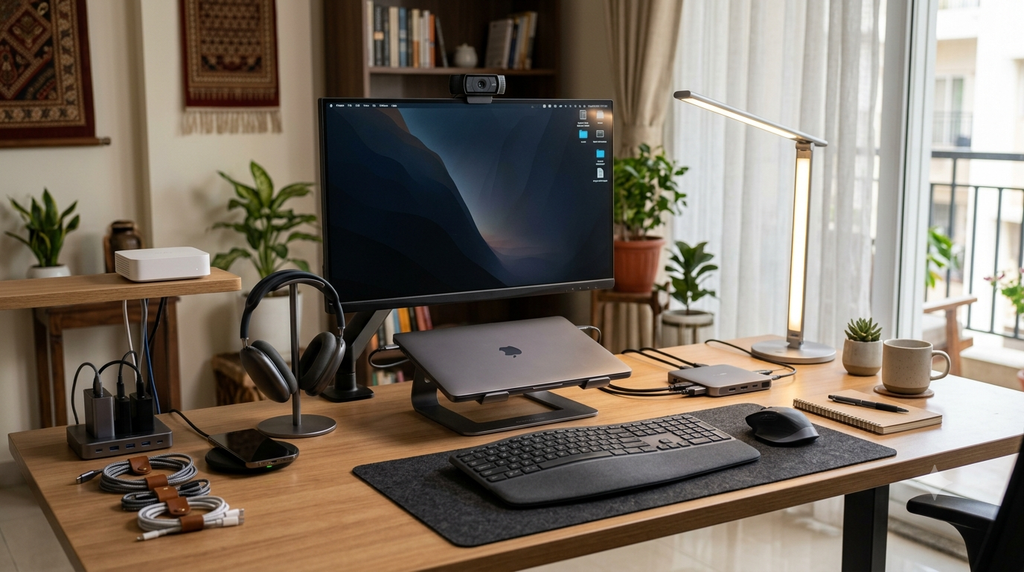 Top 10 Essential Tech Gadgets for Every Home Office Full Setup Home 1024x572